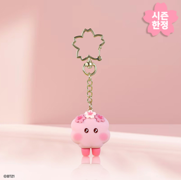 BT21 MININI FIGURE KEYRING [ CHERRY BLOSSOM ] Sale - Image 4