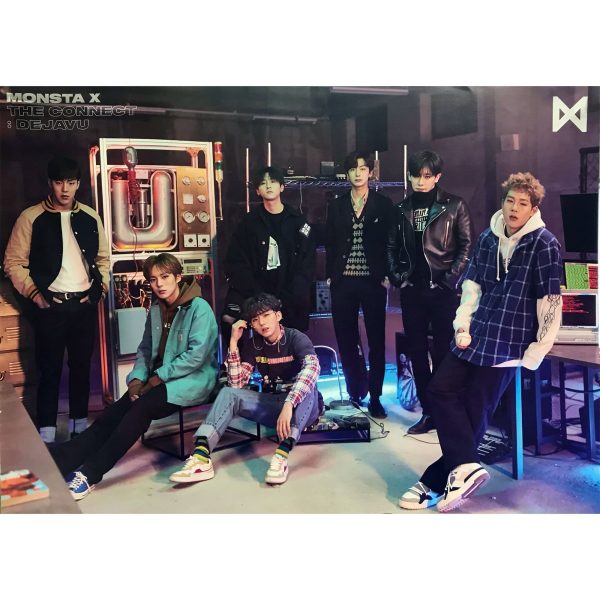 몬스타엑스 | MONSTA X | 6TH MINI ALBUM [ THE CONNECT: DEJAVU ] | POSTER ONLY Online Sale - Image 4