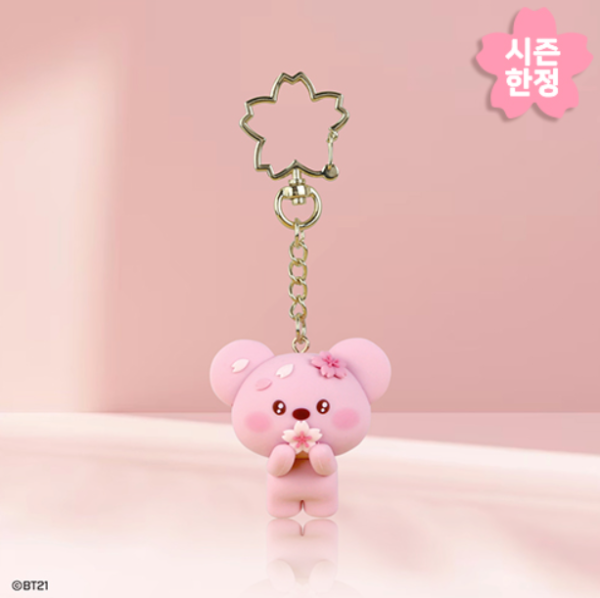 BT21 MININI FIGURE KEYRING [ CHERRY BLOSSOM ] Sale - Image 2
