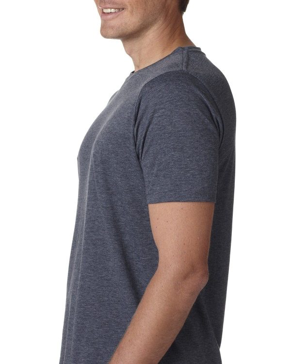 Next Level Mens Poly Cotton Short Sleeve Crew T-Shirt Cheap - Image 4