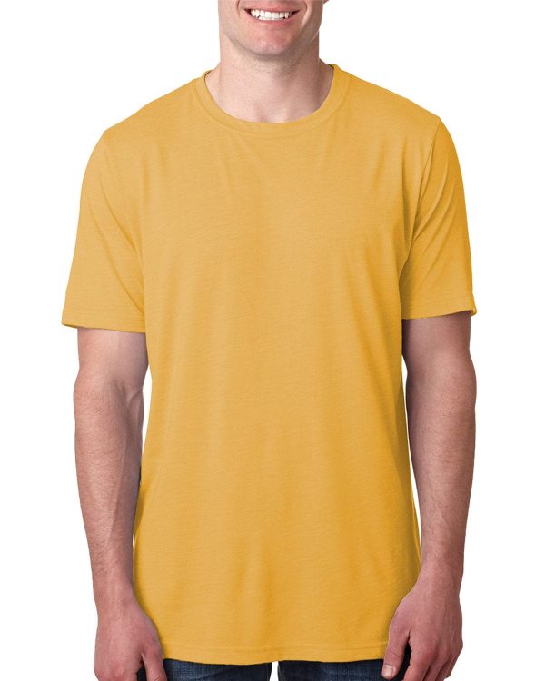 Next Level Mens Poly Cotton Short Sleeve Crew T-Shirt Cheap - Image 5