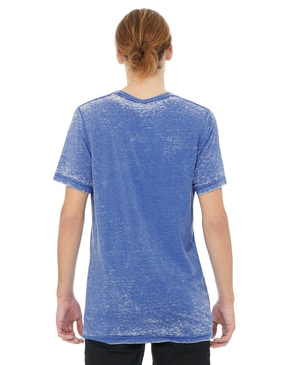 Bella+Canvas Mens Poly-Cotton Short Sleeve T-Shirt | Tr Ryl Acid Wash Discount - Image 2