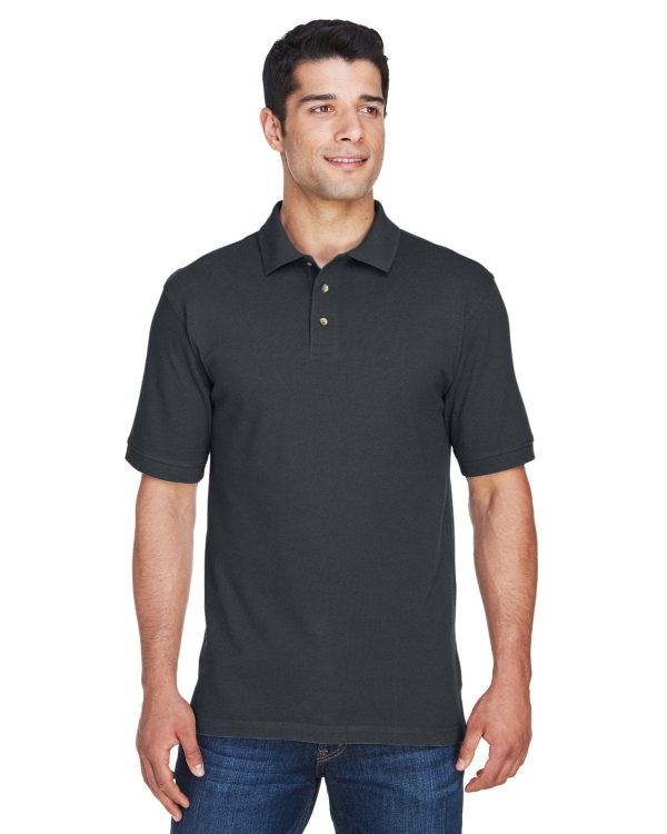 Harriton Tall Ringspun Cotton Pique Short Sleeve Polo Discount - Image 2