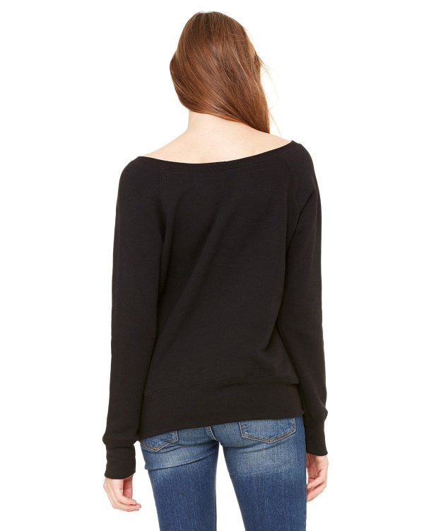 Bella+Canvas Ladies Triblend Sponge Fleece Wide Neck Sweatshirt Online Sale - Image 3