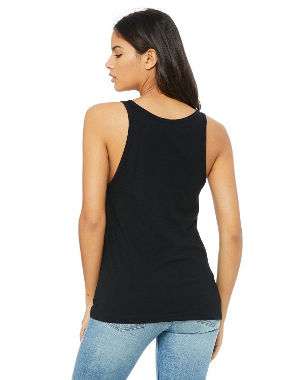 Bella+Canvas Ladies Relaxed Jersey Tank | Black Fashion - Image 2