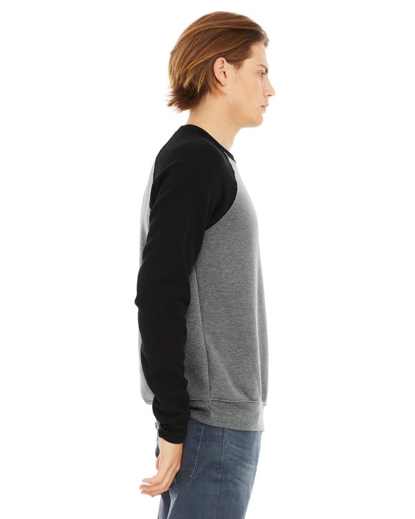 Bella+Canvas Triblend Unisex Crewneck Sweatshirt | Dp Heather  Blk Fashion - Image 3