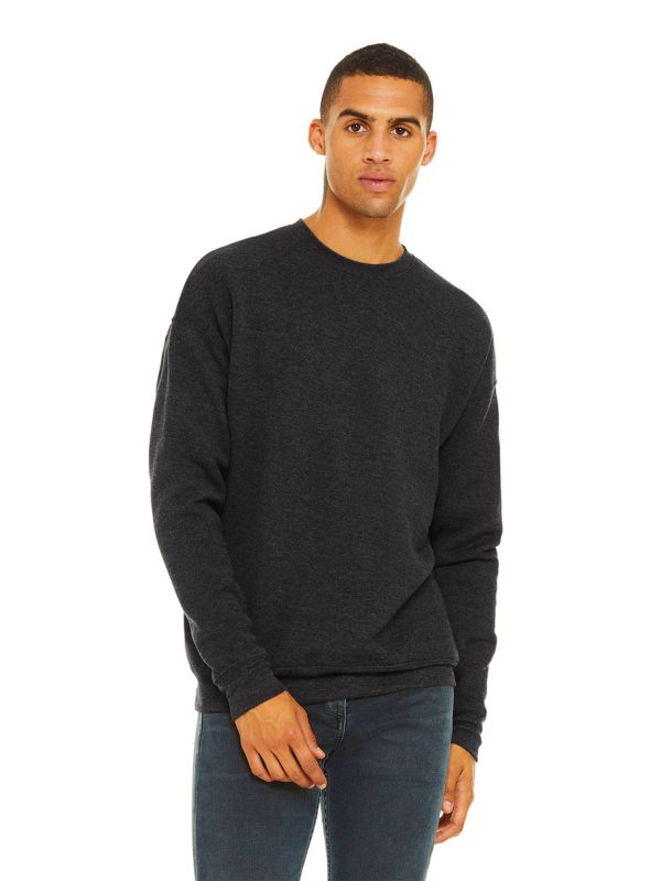 Bella+Canvas Unisex Drop Shoulder Fleece Crewneck Sweatshirt on Sale