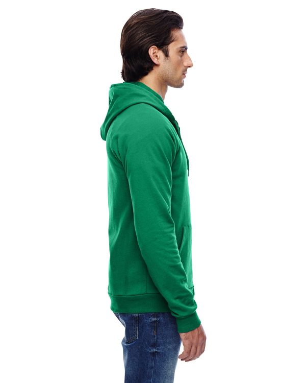 American Apparel Unisex California Fleece Zip Hoodie | Kelly Green Supply - Image 3