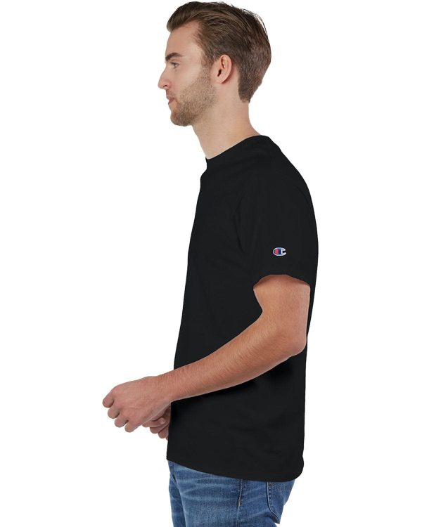 Champion Adult Ringspun Cotton T-Shirt | Black Online now - Image 3