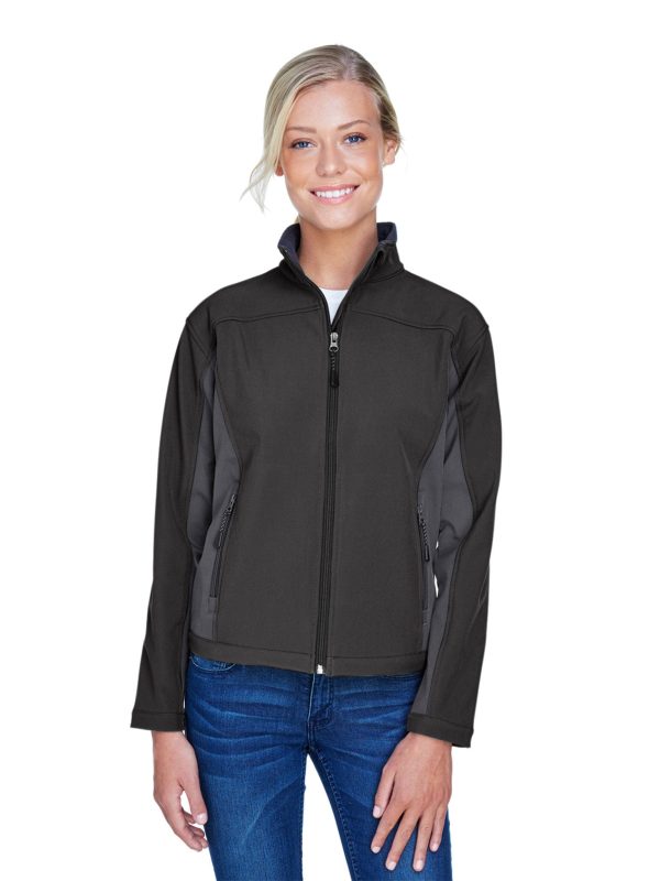 Devon & Jones Ladies Soft Shell Colorblock Jacket For Discount
