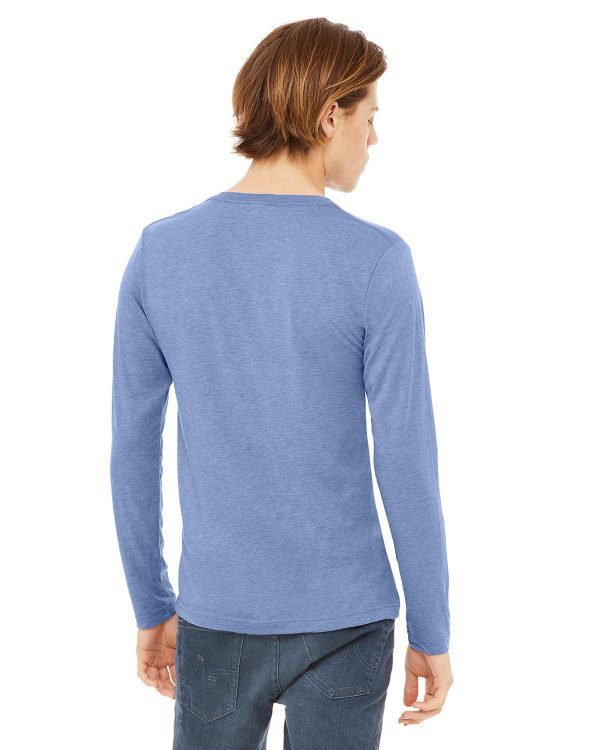 Bella+Canvas Long Sleeve V-Neck T-Shirt Online now - Image 4