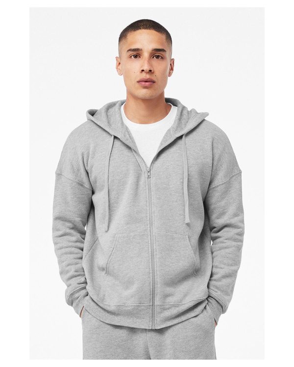 Bella+Canvas Unisex Sponge Fleece DTM Full-Zip Hooded Sweatshirt Online Sale - Image 2