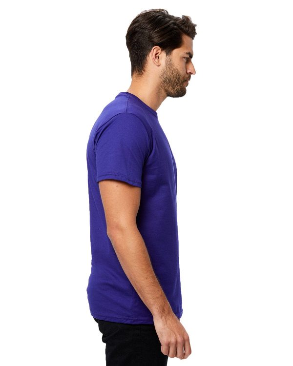 US Blanks Mens Made in USA Short Sleeve Crew T-Shirt | Laker Purple For Cheap - Image 3