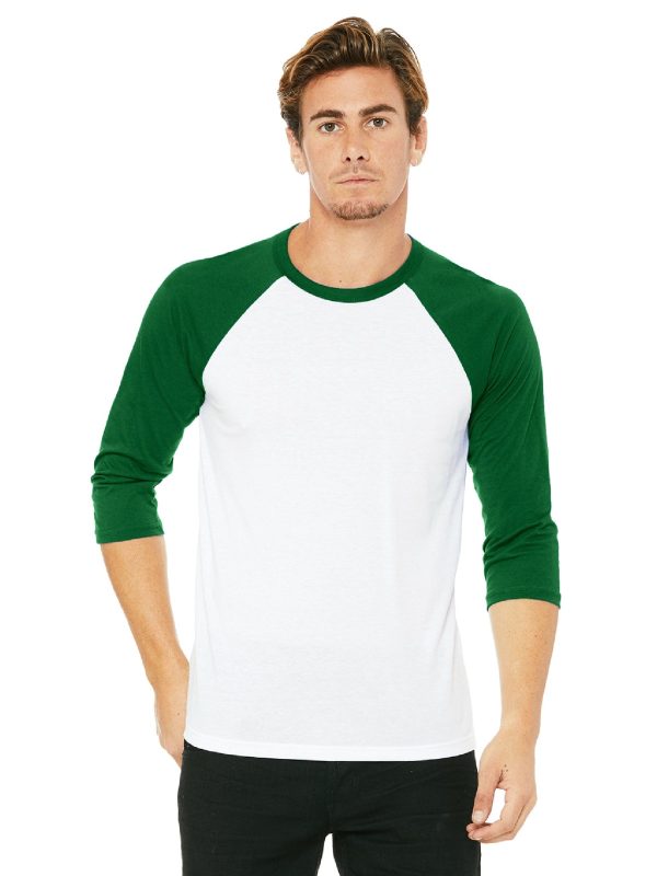 Bella+Canvas Unisex Triblend 3 4-Sleeve Baseball T-Shirt For Sale
