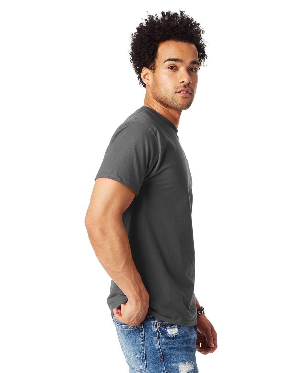 Hanes Beefy-T T-Shirt | Smoke Gray Online Hot Sale - Image 3