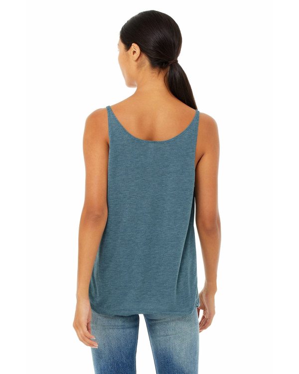 Bella+Canvas Ladies Slouchy Tank | Hthr Deep Teal Online Sale - Image 2