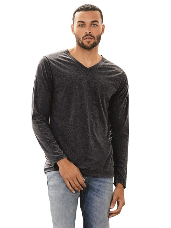 Bella+Canvas Long Sleeve V-Neck T-Shirt Online now