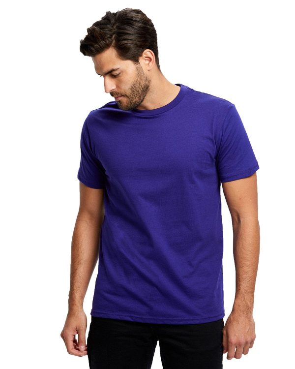 US Blanks Mens Made in USA Short Sleeve Crew T-Shirt | Laker Purple For Cheap