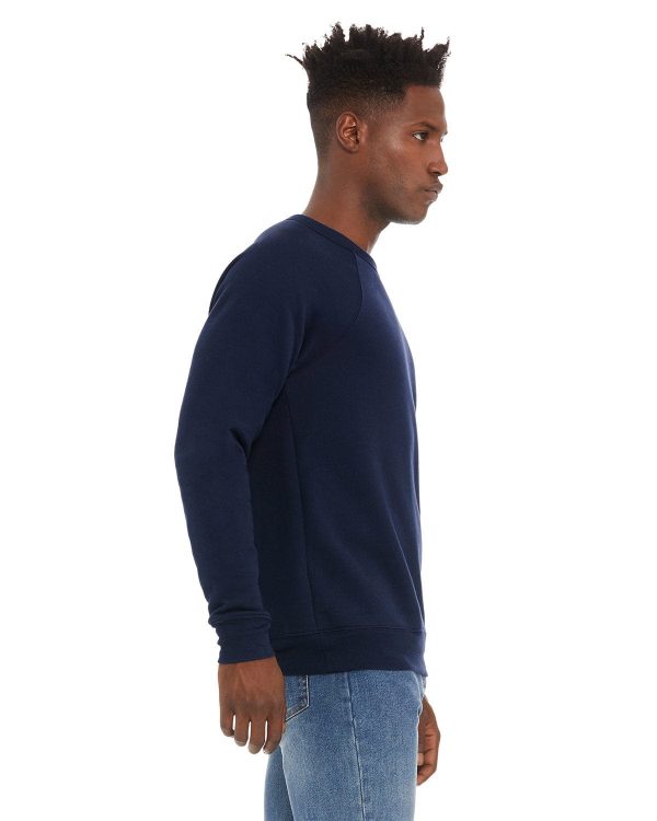Bella+Canvas Triblend Unisex Crewneck Sweatshirt | Navy For Discount - Image 3