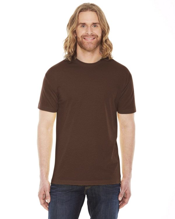 American Apparel Unisex Poly-Cotton Short Sleeve Crewneck | Brown Cheap