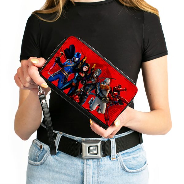 PU Zip Around Wallet Rectangle - GI Joe COBRA Agents Group Pose and Logo Reds Supply - Image 4